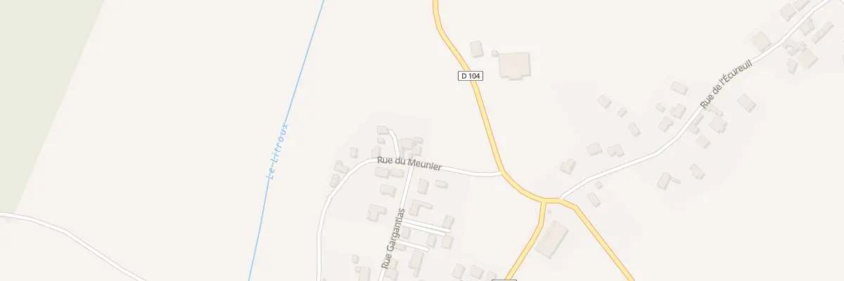 Plan du 2 Rue du Meunier à Culhat