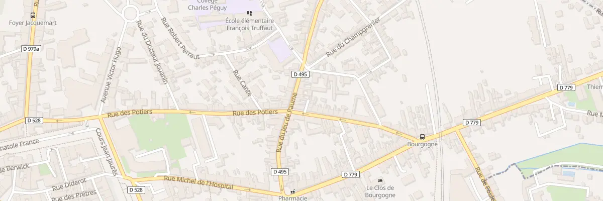Plan du 38 Rue du Jeu de Paume à Moulins
