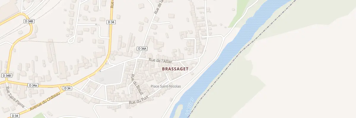 Plan du 29 Rue de l’Allier à Brassac-les-Mines