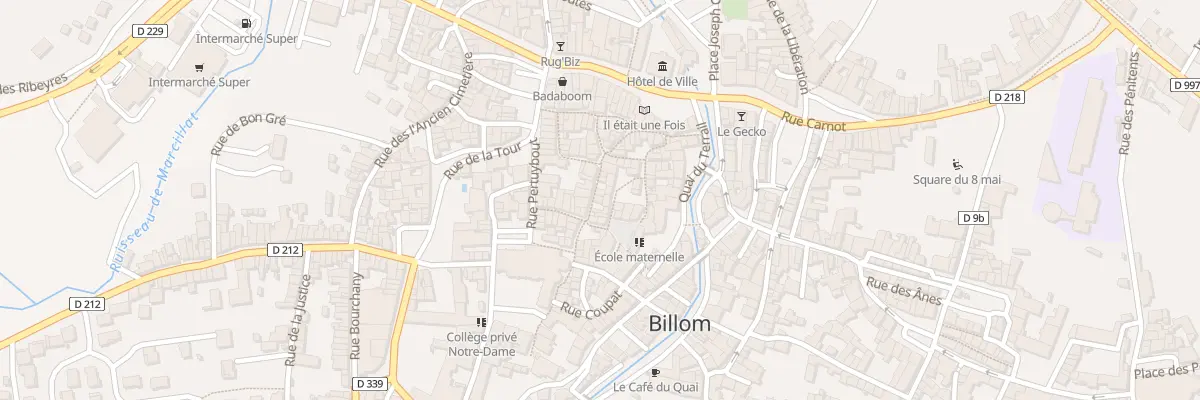 Plan du 9B Rue des Boucheries à Billom