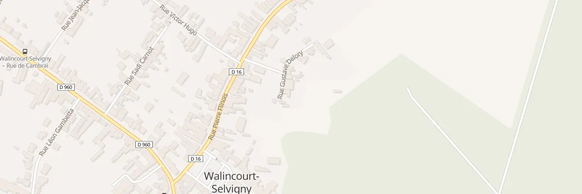 Plan du 2 Rue Gustave Delory à Walincourt-Selvigny