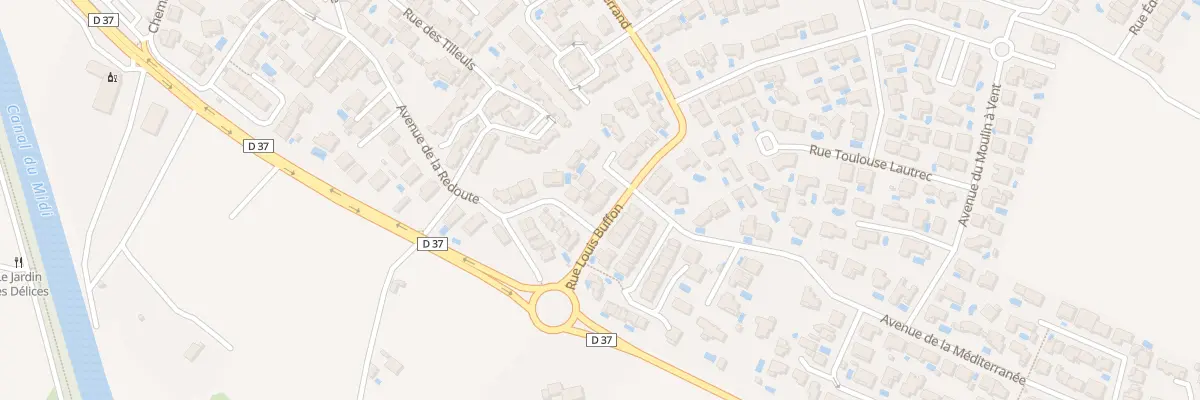 Plan du 6 Rue Louis Buffon à Portiragnes