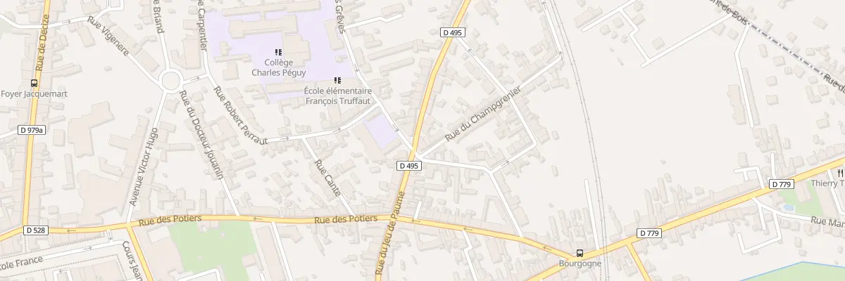 Plan du 50 Rue du Jeu de Paume à Moulins