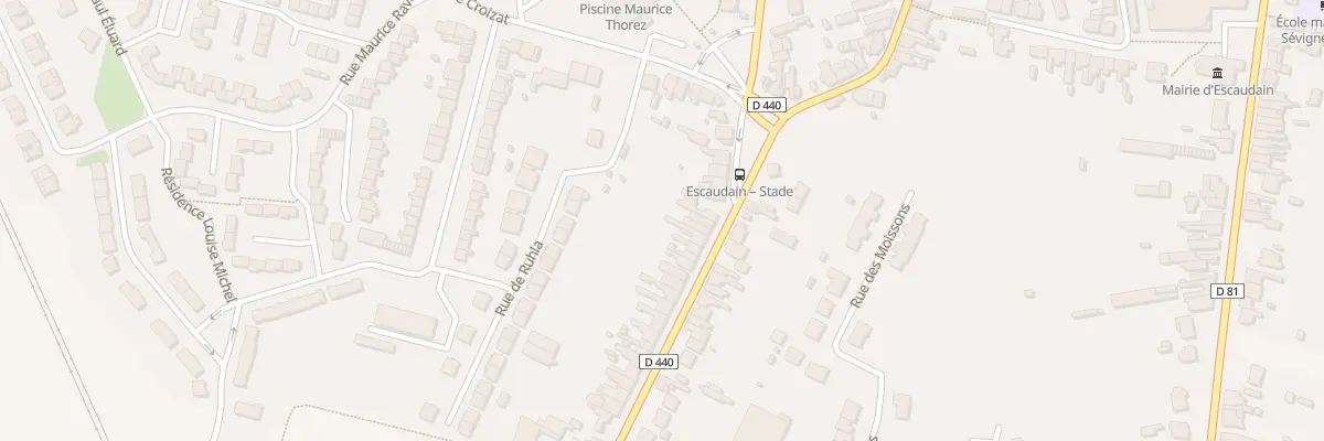 Plan du 90 Rue Emile Zola à Escaudain