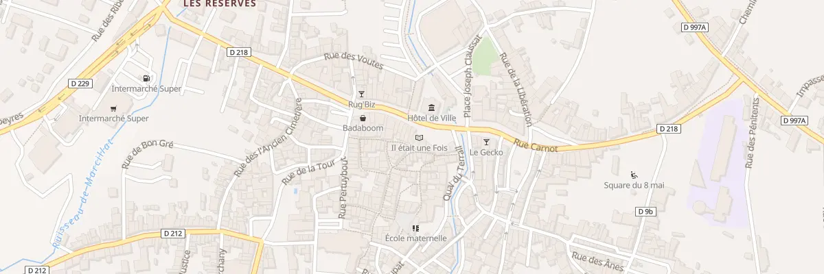 Plan du 25 Rue Carnot à Billom