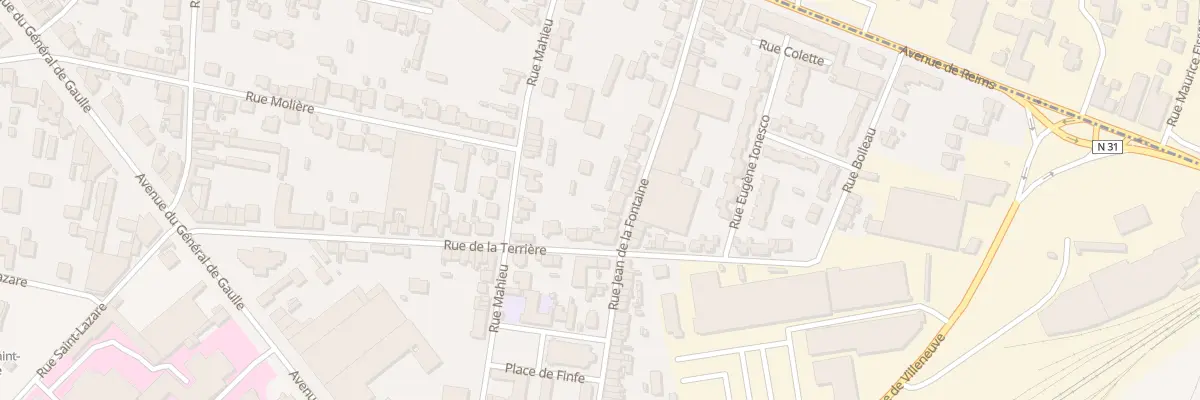 Plan du 32 Rue Jean de la Fontaine à Soissons