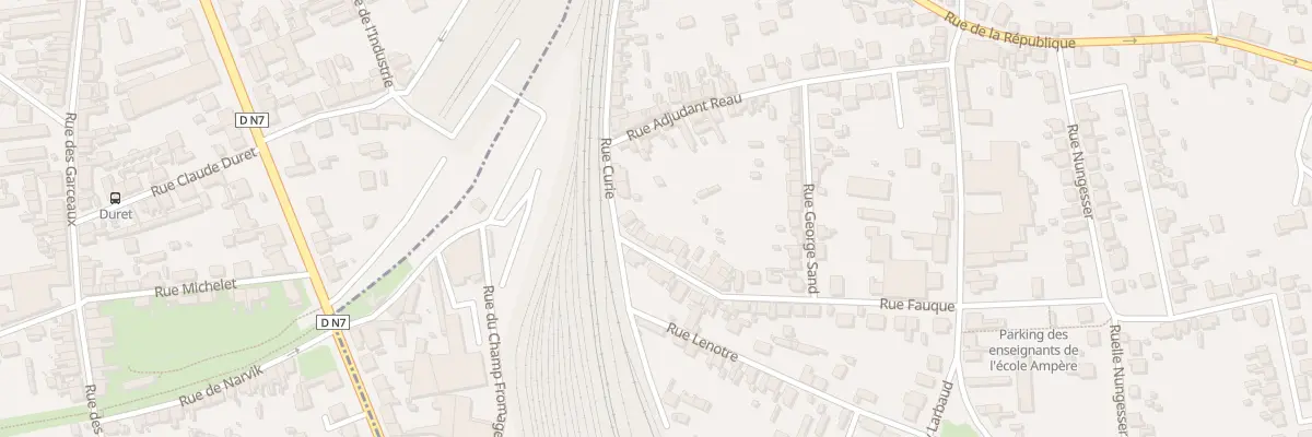 Plan du 1 Rue Fauque à Yzeure