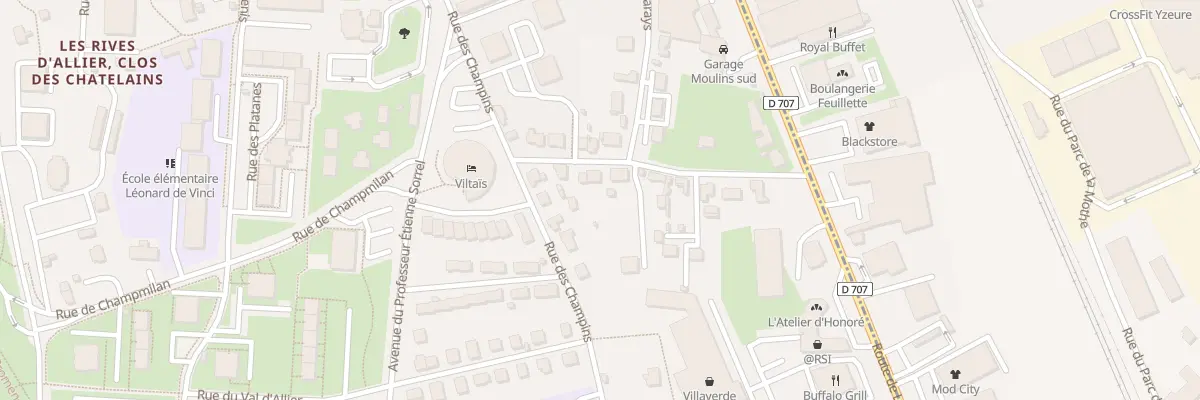 Plan du 7 Rue Jacques Pligot à Moulins