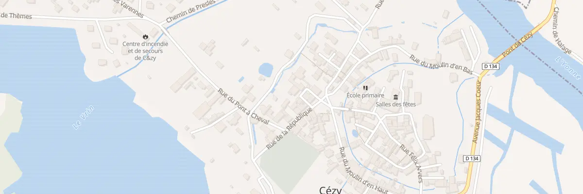 Plan du 3 Petite Rue à Cézy