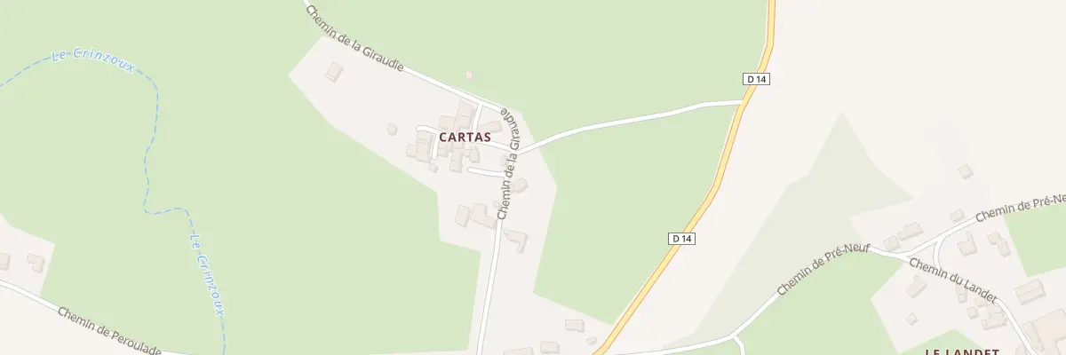 Plan du 5264 Cartas à Sallèdes