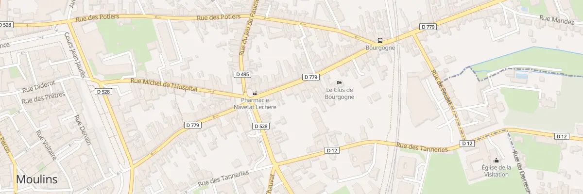 Plan du 67 Rue de Bourgogne à Moulins