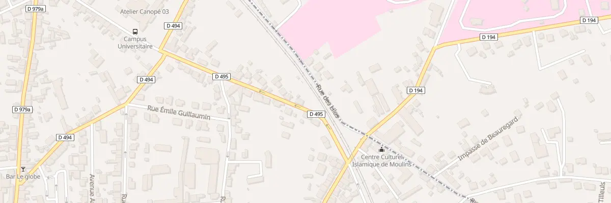 Plan du 76 Rue des Geais à Moulins