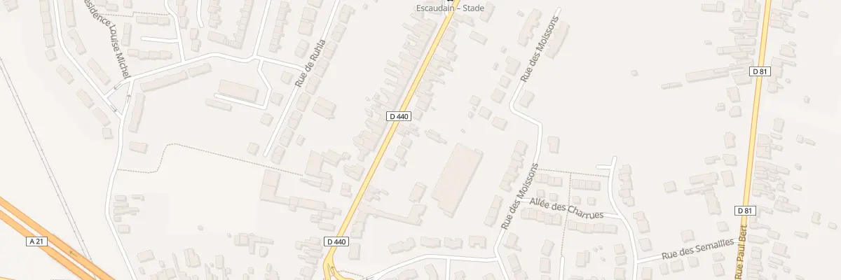 Plan du 77 Rue Emile Zola à Escaudain