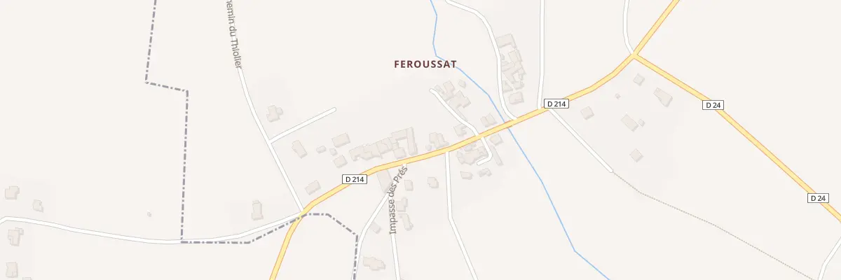 Plan du 12 Rue des Platanes Feroussat à Bansat