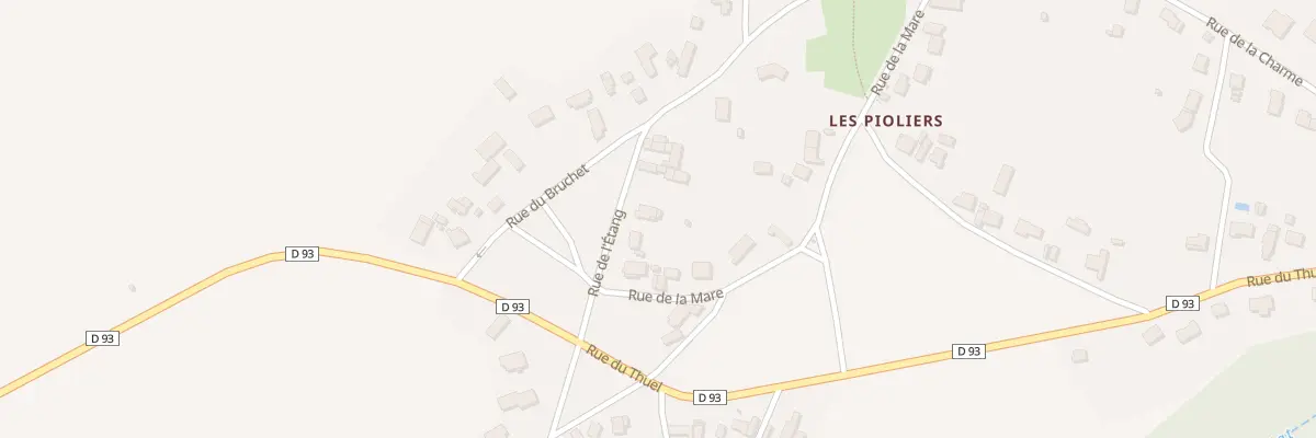 Plan du 8 Rue de l’Etang - les Pioliers à Villeneuve-les-Cerfs