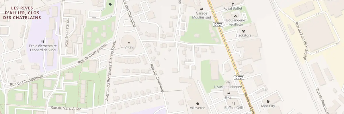 Plan du 9 Rue Jacques Pligot à Moulins