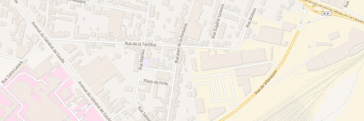 Plan du 33 Rue Jean de la Fontaine à Soissons