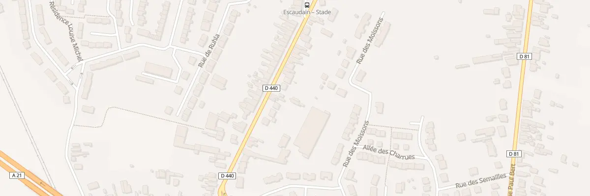 Plan du 75 Rue Emile Zola à Escaudain