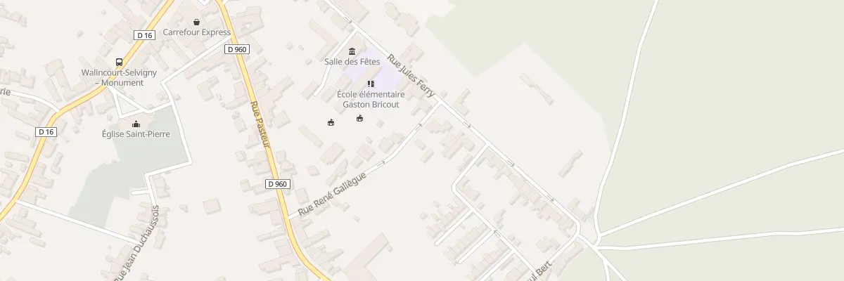 Plan du 18 Rue Jules Ferry à Walincourt-Selvigny