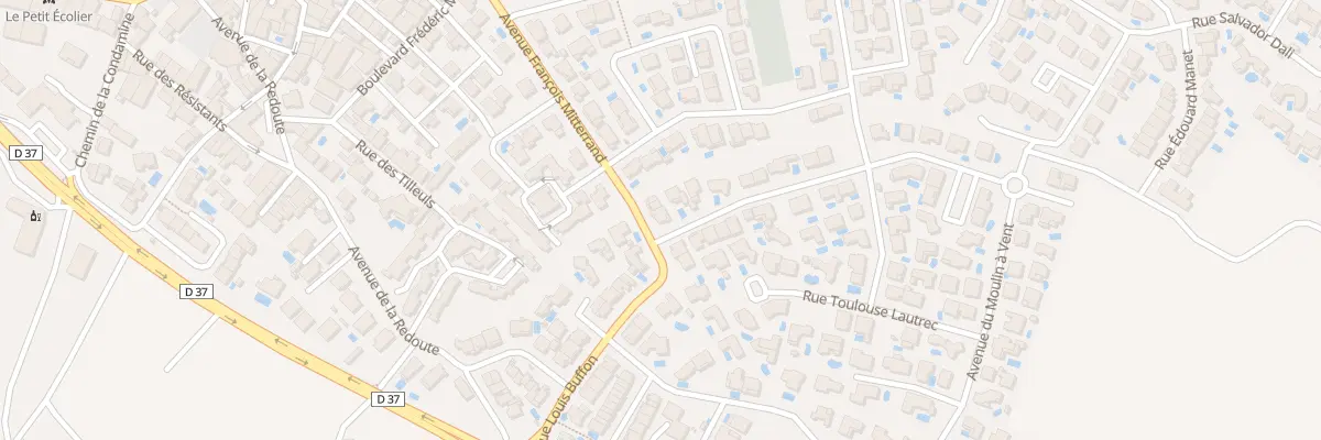 Plan du 25 Rue Louis Buffon à Portiragnes