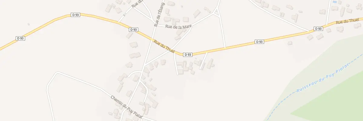 Plan du 48 Rue du Thuel les Pioliers à Villeneuve-les-Cerfs
