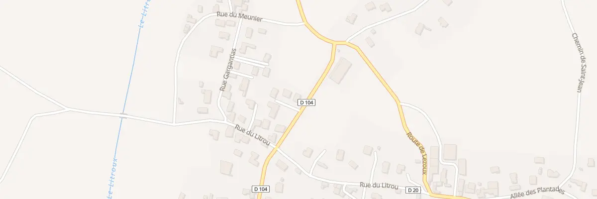 Plan du 2 Rte de Lempty à Culhat
