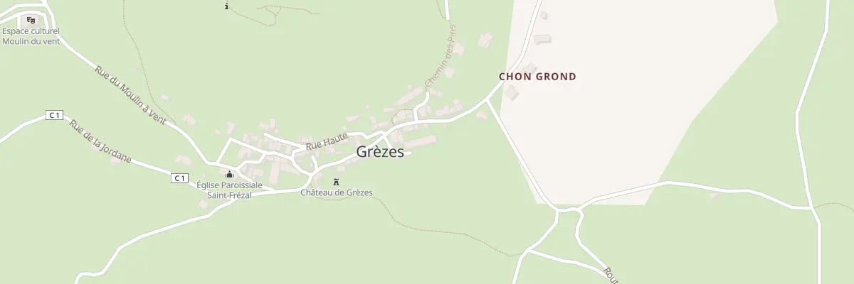 Plan du 5120 Grezes à Grèzes