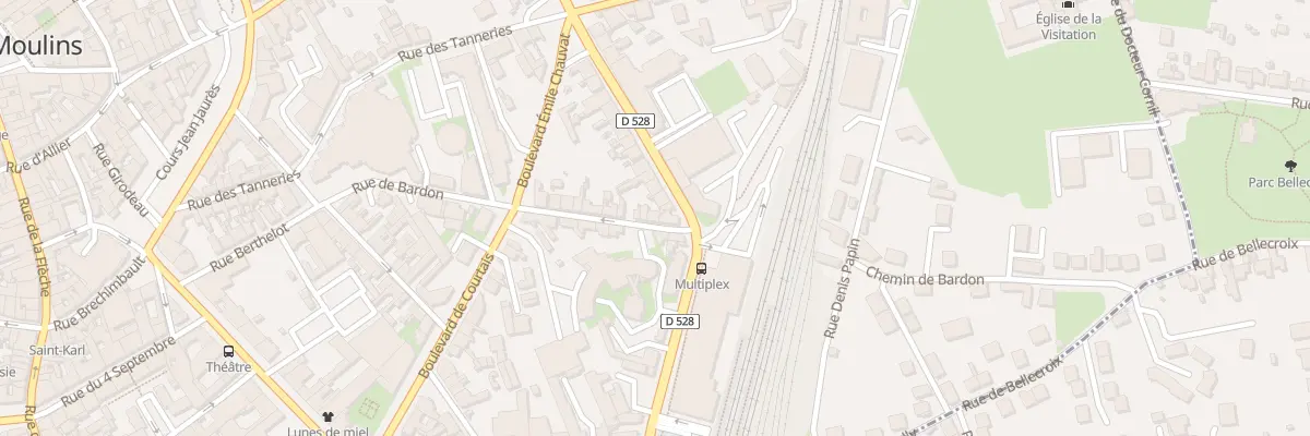 Plan du 52 Rue de Bardon à Moulins