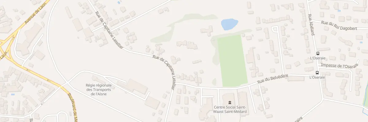 Plan du 14 Rue Capitaine Letellier à Soissons