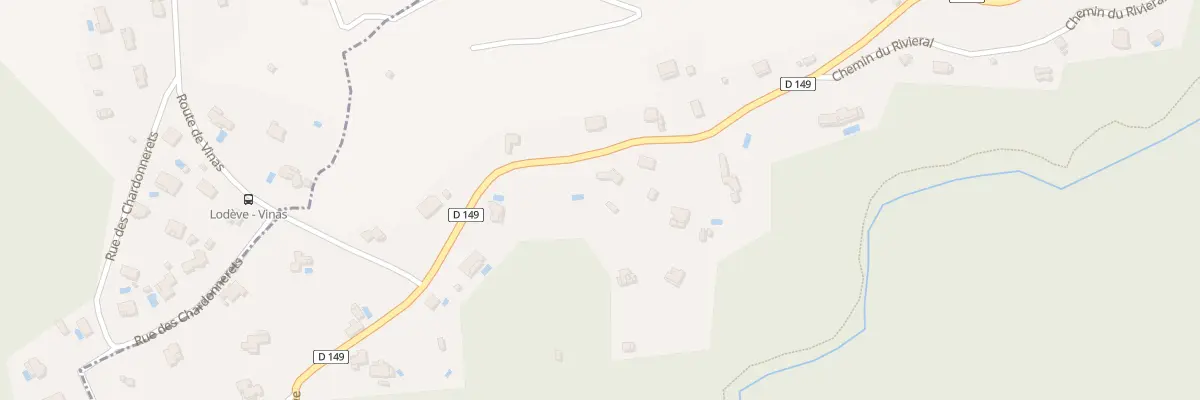 Plan du 1694 Rte de Lodève à Fozières