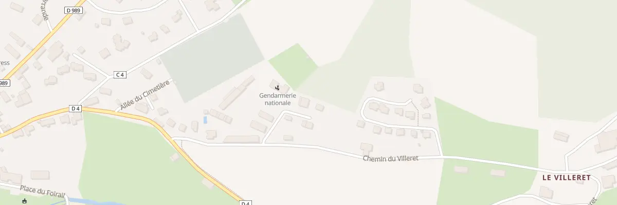 Plan du 5362 Che du Villeret au Malzieu-Ville