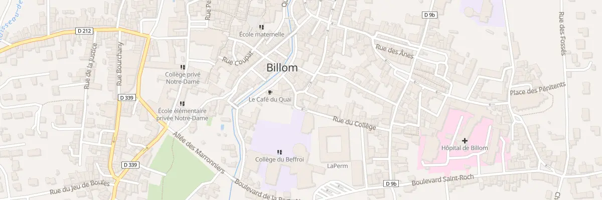 Plan du 1 Rue du Collège à Billom