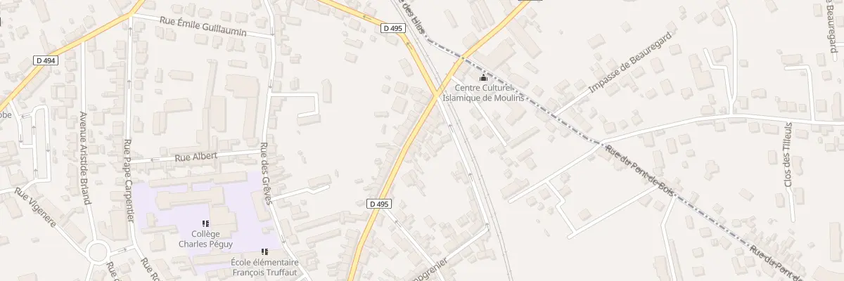 Plan du 92 Rue du Jeu de Paume à Moulins