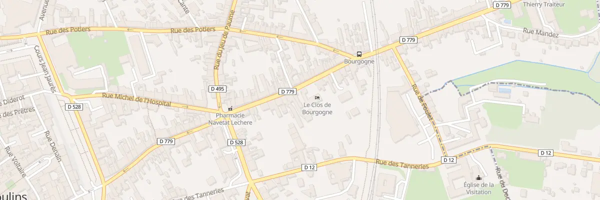 Plan du 79 Rue de Bourgogne à Moulins