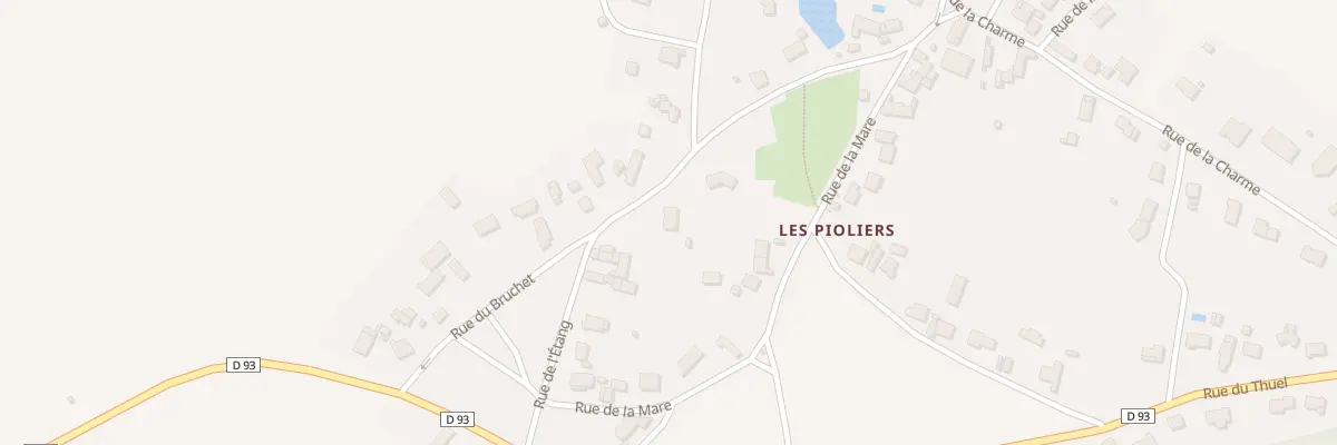 Plan du 2 Rue de l’Etang - les Pioliers à Villeneuve-les-Cerfs
