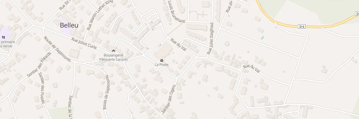 Plan du 9 Rue du Val à Belleu