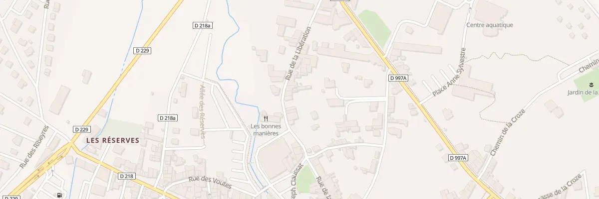 Plan du 36 Rue de la Libération à Billom