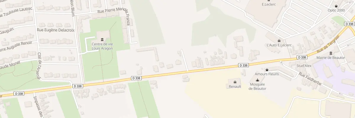 Plan du 88 Rue de Tergnier à Beautor
