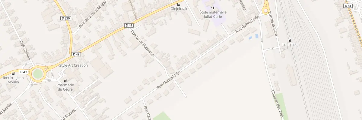 Plan du 19 Rue Gabriel Péri à Rœulx