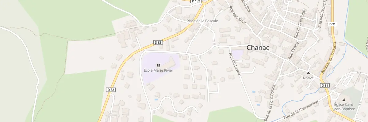 Plan du 2 Rue Lucie Aubrac à Chanac