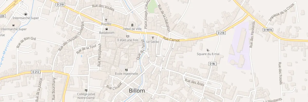 Plan du 6 Rue de l’Ancienne Mairie à Billom
