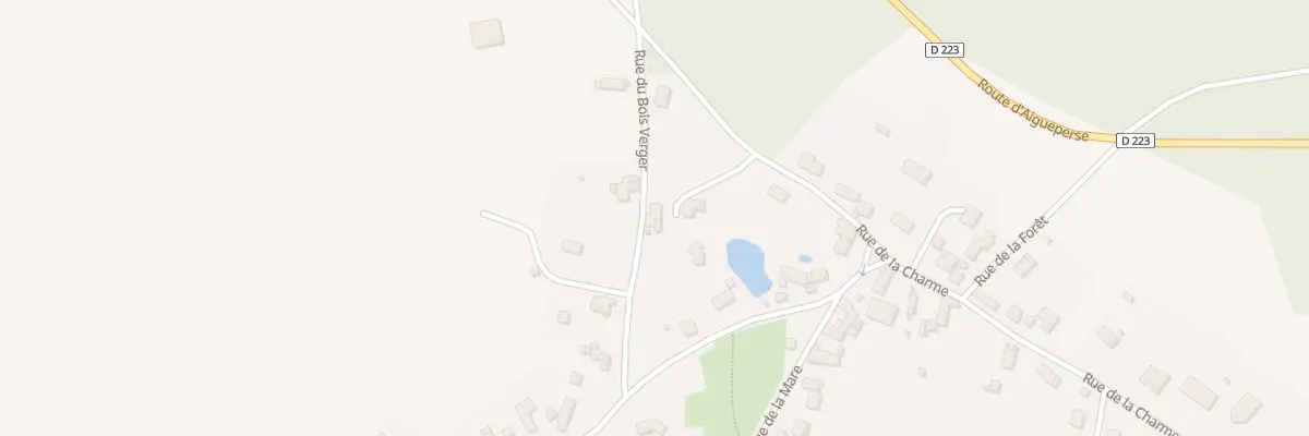 Plan du 2 Rue du Bois Verger Pioliers à Villeneuve-les-Cerfs