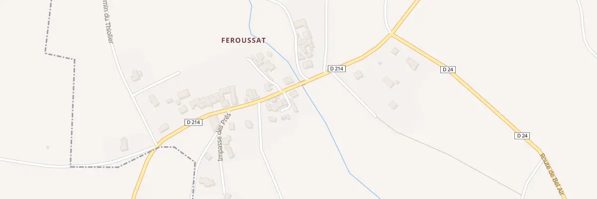 Plan du 5078 Feroussat à Bansat