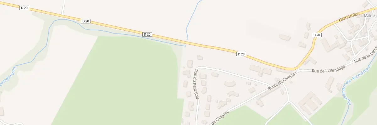 Plan du 12 Rue du Petit Bois à Paulhac