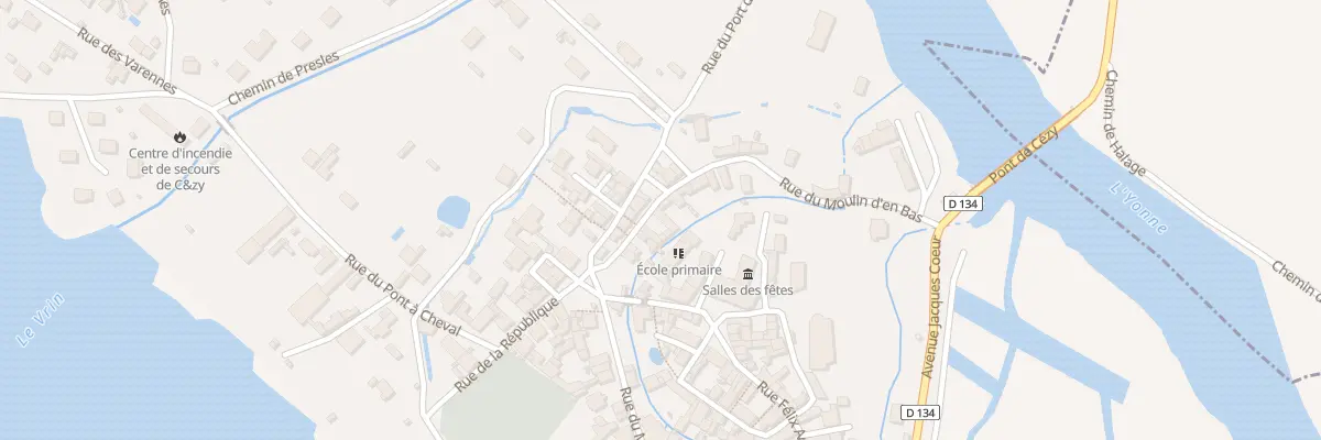 Plan du 6 Rue du Moulin d’en Bas à Cézy