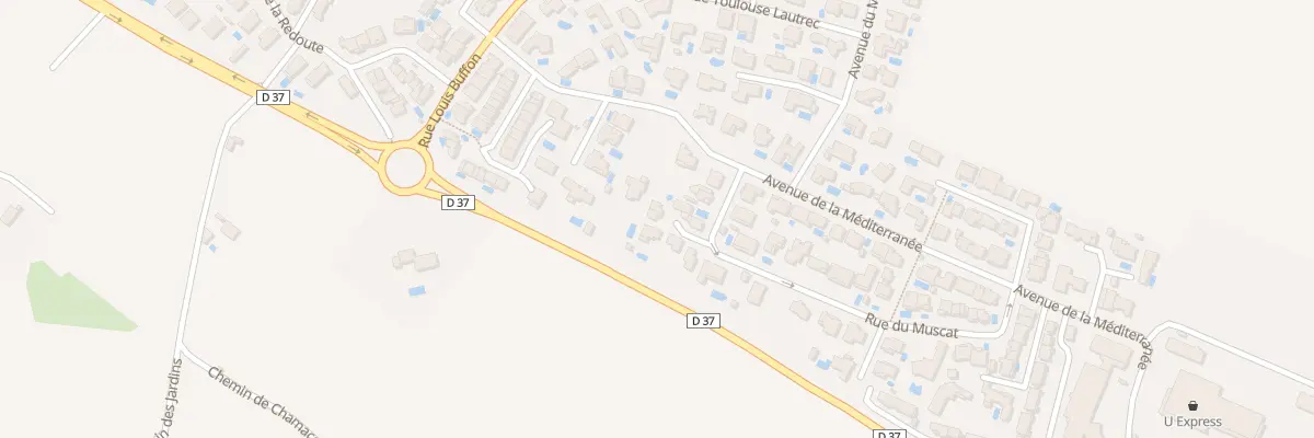 Plan du 30 Rue du Muscat à Portiragnes