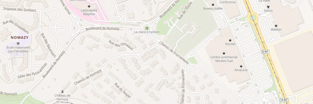 Plan du 33 Che de Nomazy à Moulins