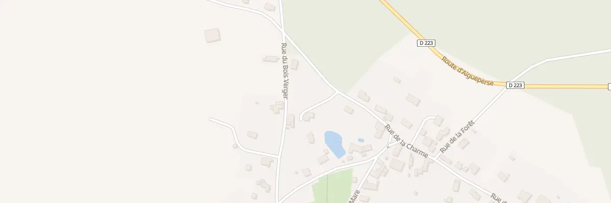 Plan du 22 Rue de la Charme les Pioliers à Villeneuve-les-Cerfs