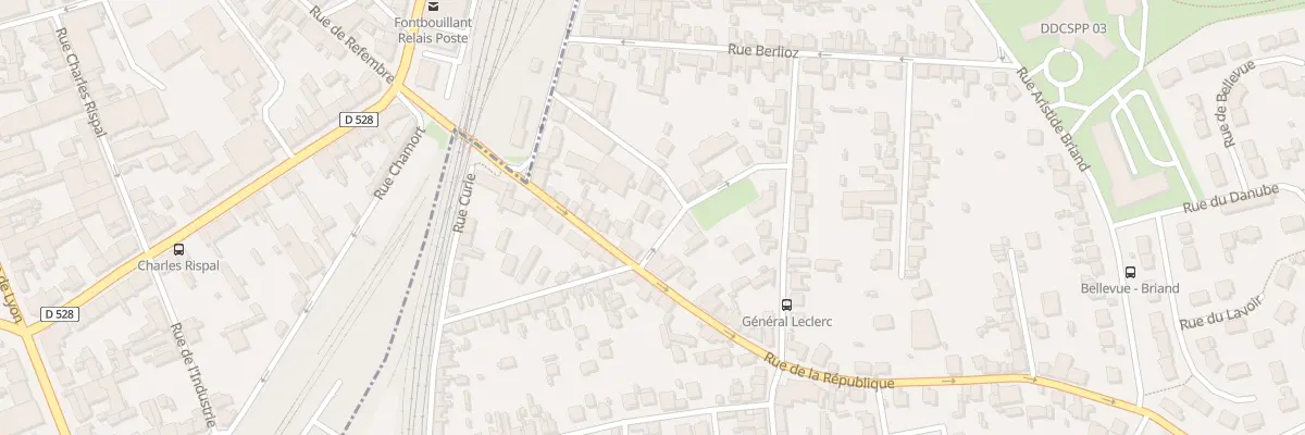 Plan du 3 Rue Claude Bernard à Yzeure