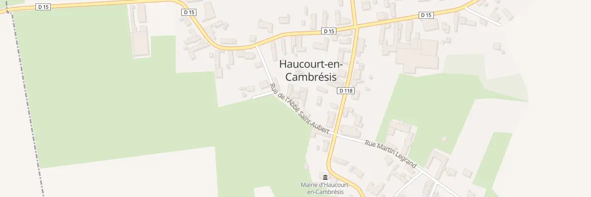 Plan du 6 Rue de l’Abbé Saint-aubert à Haucourt-en-Cambrésis